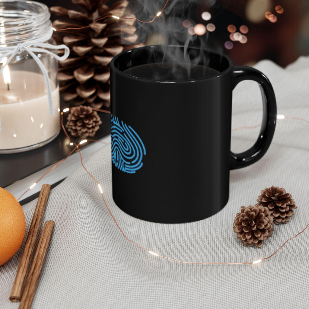Finger print Black Mug (11oz, 15oz)