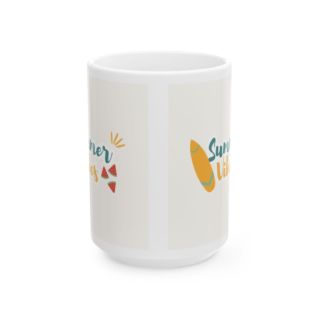 Summer Vibes Ceramic Coffee Mug: Beach Lover Gift, 11oz/15oz