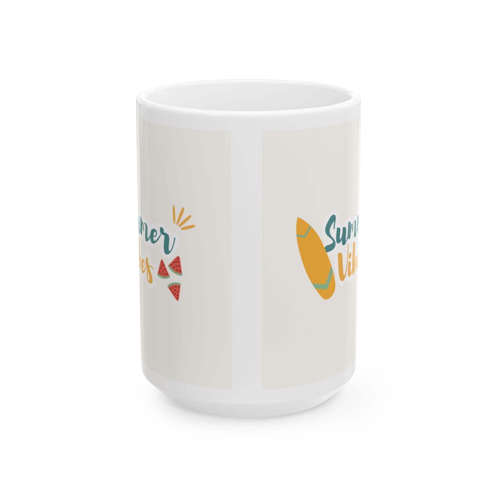Summer Vibes Ceramic Coffee Mug: Beach Lover Gift, 11oz/15oz